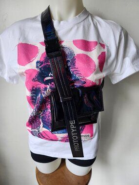 51 Percent Prototype Utility Cross Body Bag - Hologram Midnight Purple Gloss